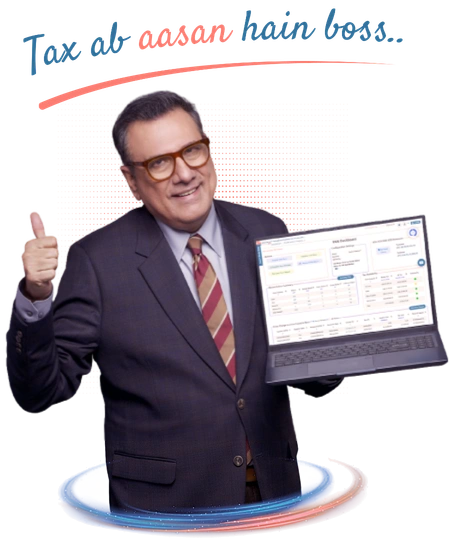 KDK Software tax compliance expert holding Spectrum Cloud laptop